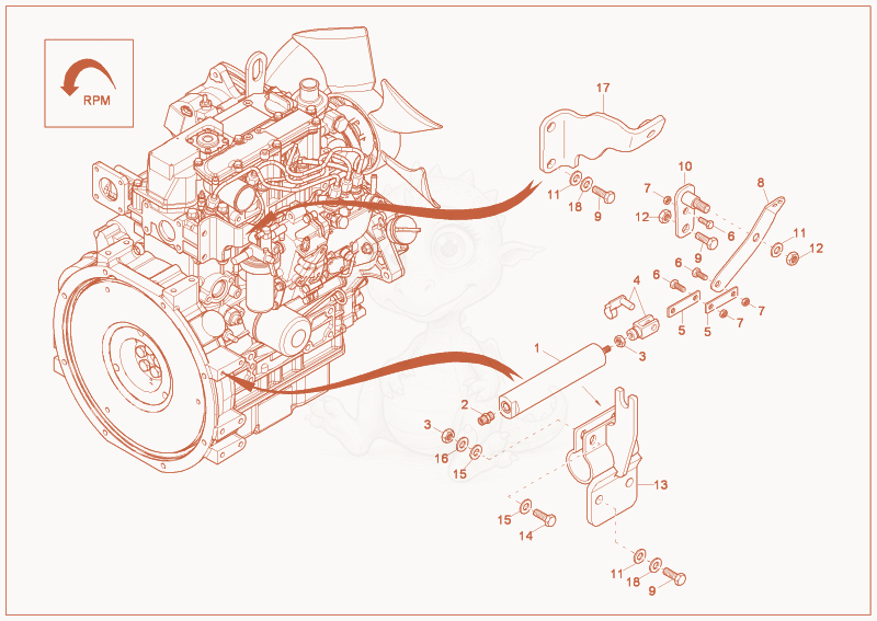 Exploded parts diagram of the SPEED CONTROL (OPTION) of a Wacker Neuson 28Z3, with numbered balloons