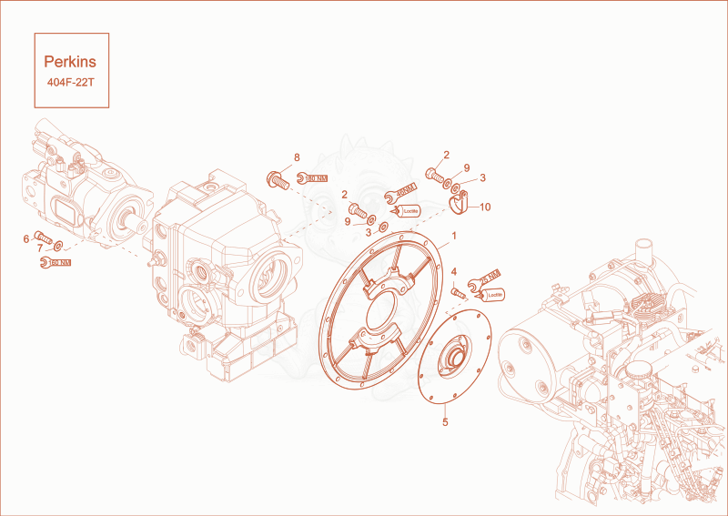 Exploded parts diagram of the HYDRAULIC PUMP DRIVE of a Wacker Neuson EW65, with numbered balloons