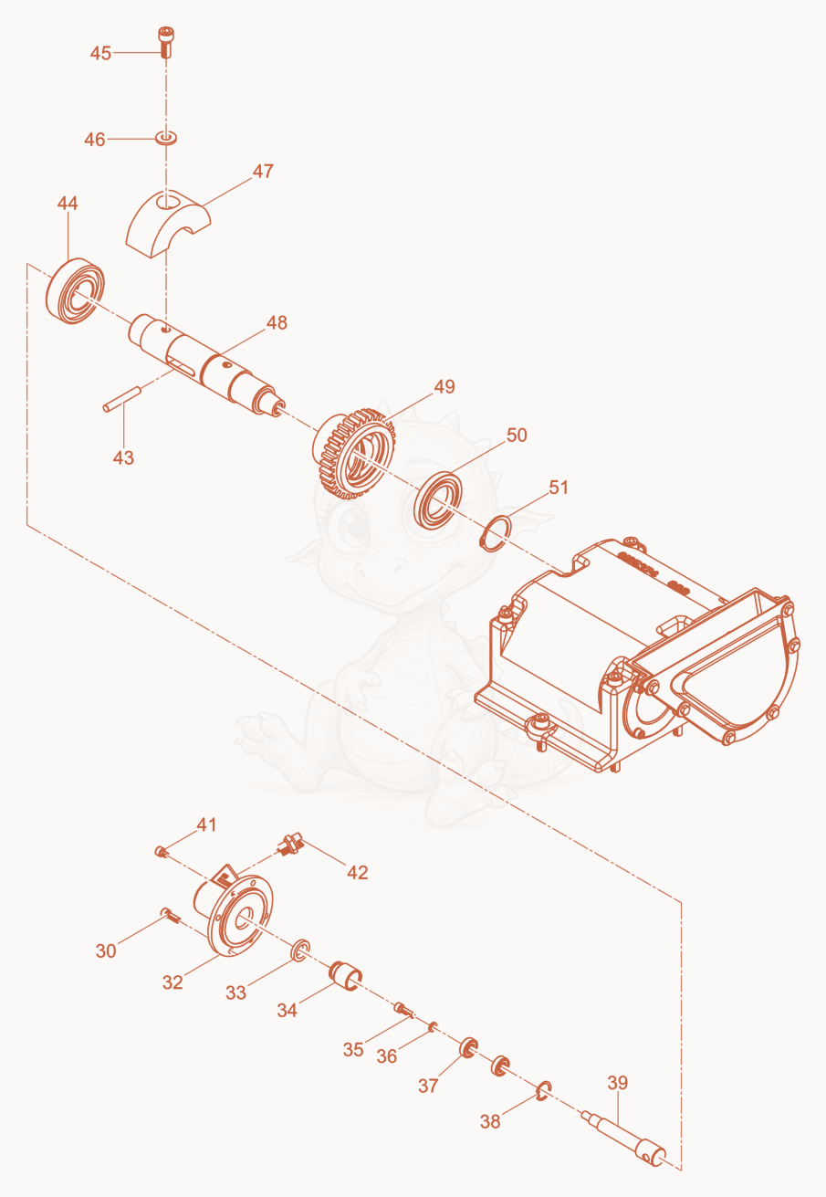 Exploded parts diagram of the Exciter cpl. of a Wacker Neuson DPU2560H, with numbered balloons