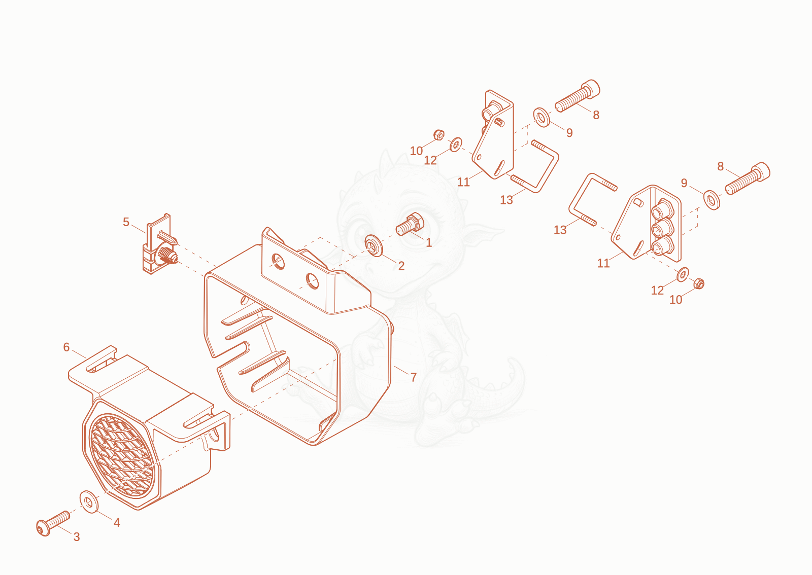 Exploded parts diagram of the driving signal (Option) of a Wacker Neuson EZ17-2, with numbered balloons