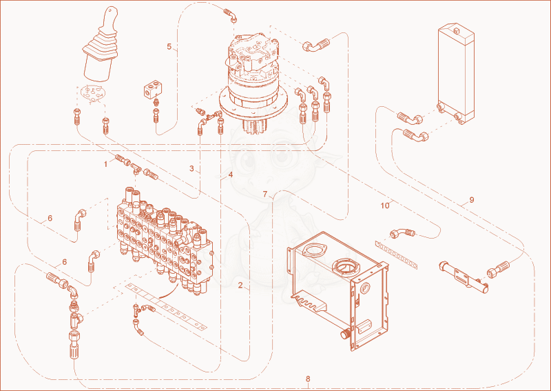 Exploded parts diagram of the TURNTABLE DRIVE UNIT INSTALLATION of a Wacker Neuson 28Z3, with numbered balloons