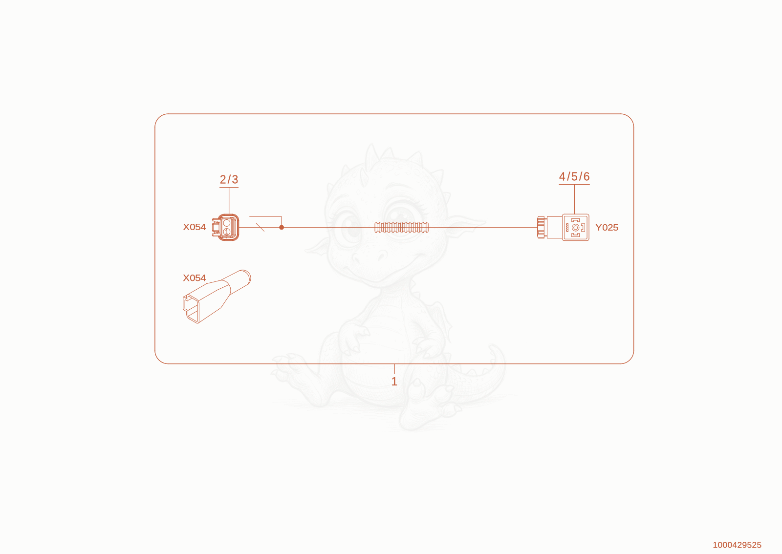 Despiece del Quickhitch facility wiring harnesses de una máquina Wacker Neuson TH627(418-22), con globos numerados