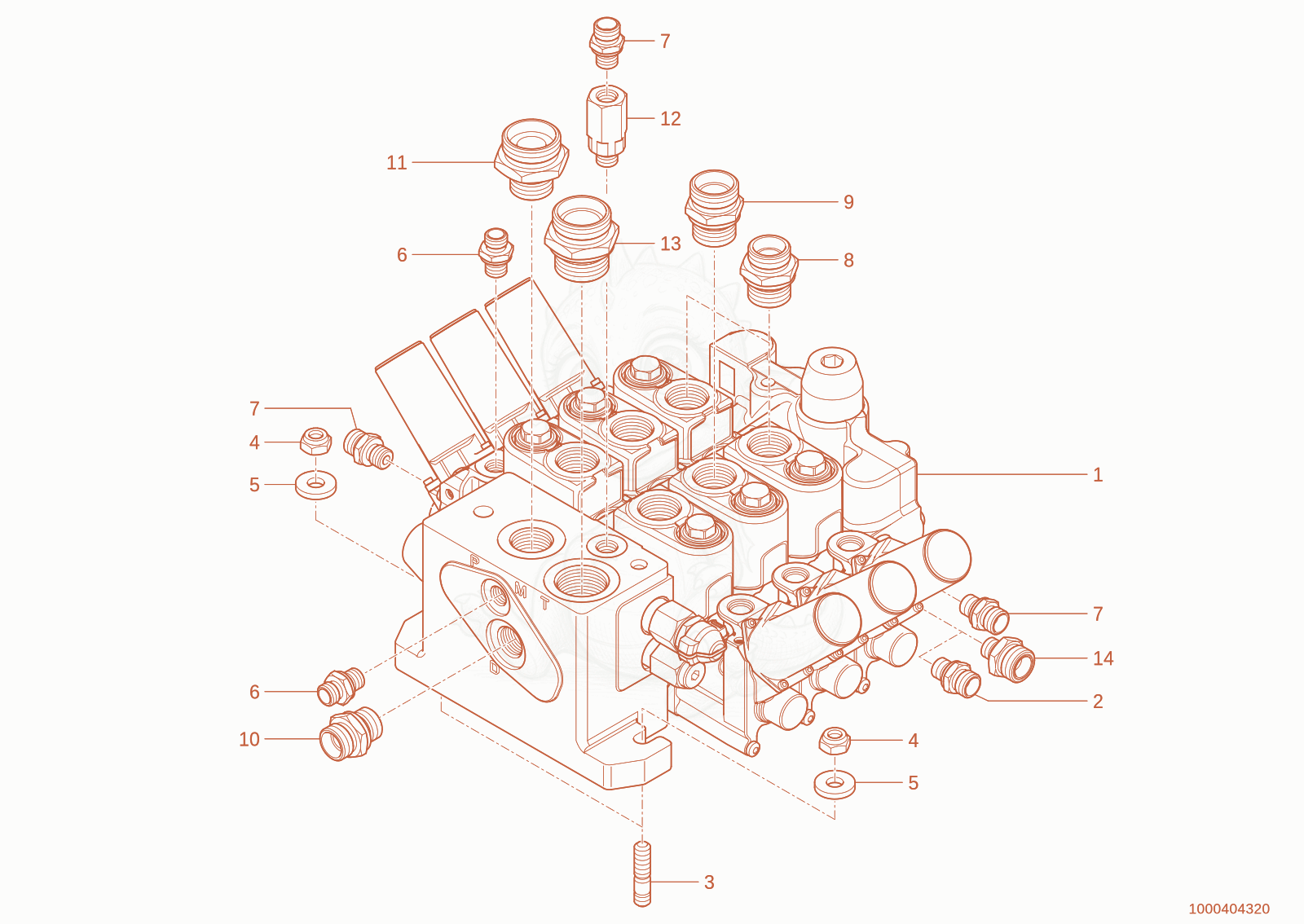 Exploded parts diagram of the control unit of a Wacker Neuson WL95(WRL90-00), with numbered balloons