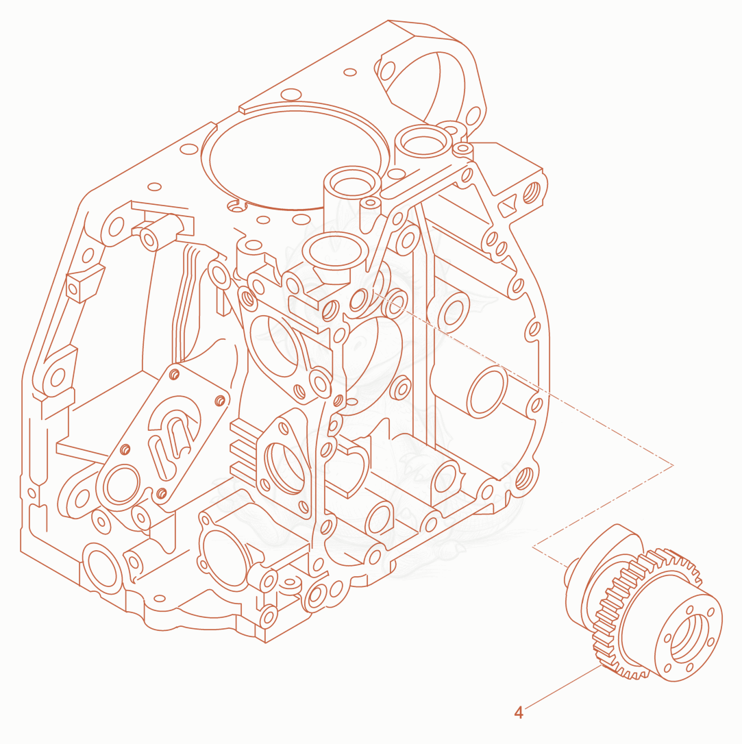 Exploded parts diagram of the Camshaft of a Wacker Neuson DPU6555HES, with numbered balloons