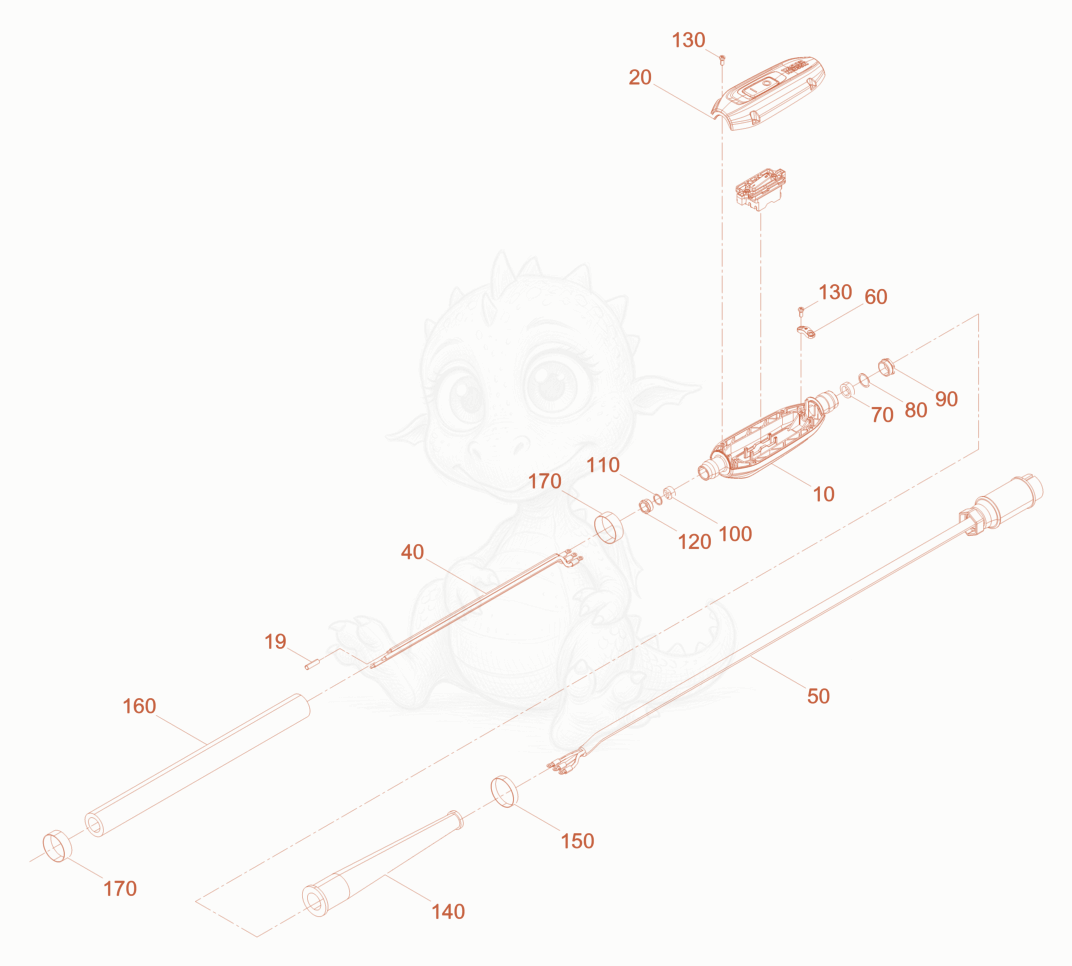 Exploded parts diagram of the Hose Connection cpl. of a Wacker Neuson IREN57/42/18, with numbered balloons