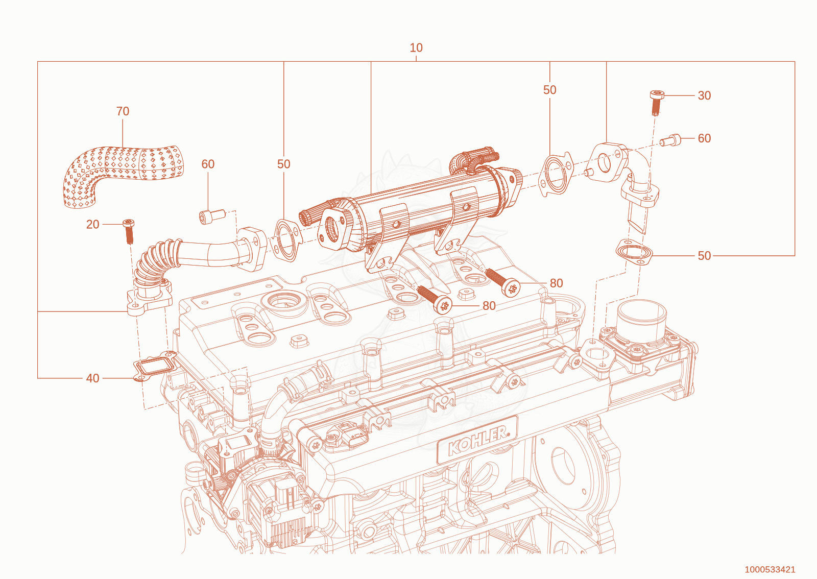 Exploded parts diagram of the reduction of a Wacker Neuson WL950(A05-01), with numbered balloons