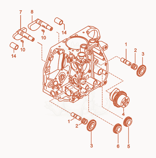 Exploded parts diagram of the Camshaft of a Wacker Neuson RD7H-ESEU, with numbered balloons