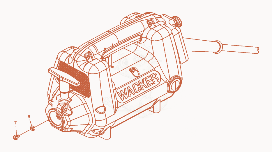 Exploded parts diagram of the Drive Engine cpl. of a Wacker Neuson M2000/115/15A, with numbered balloons