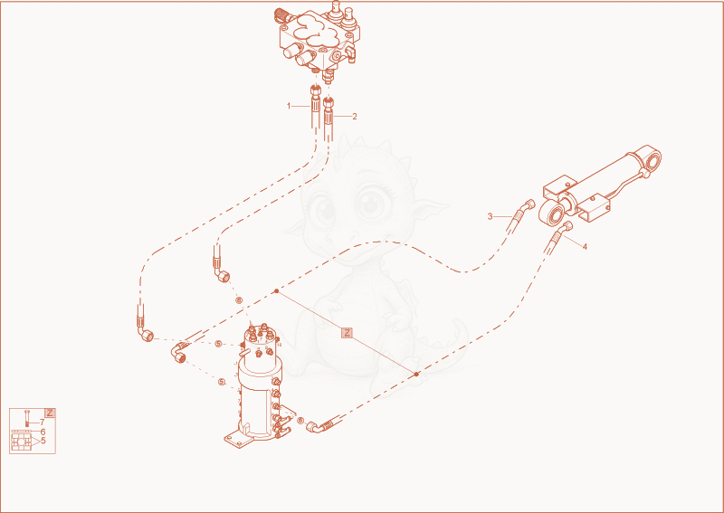 Exploded parts diagram of the DOZER BLADE CYLINDER INSTALLATION of a Wacker Neuson 1902RDFORCE, with numbered balloons