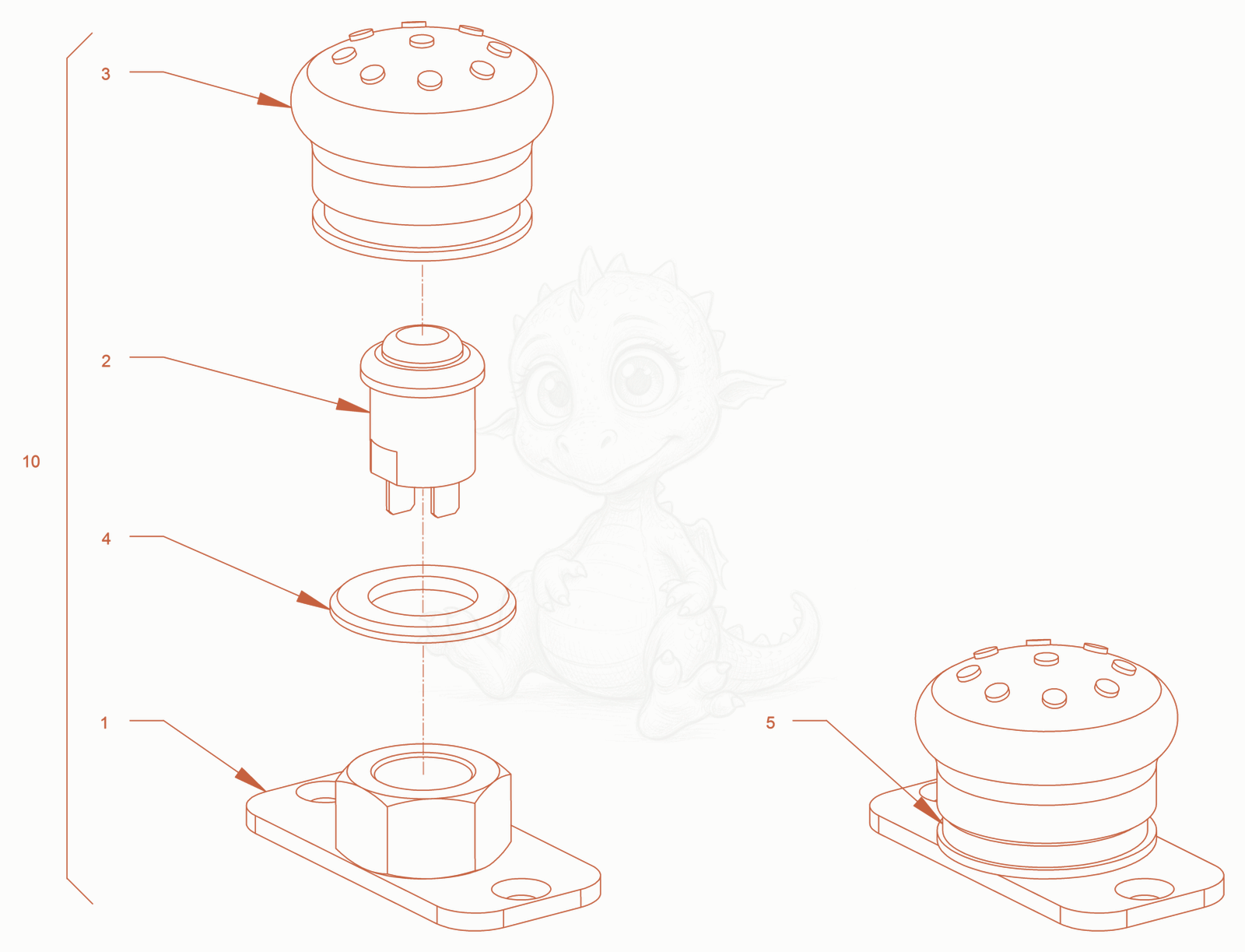 Exploded parts diagram of the electrical system of a Wacker Neuson RD40-130CUS, with numbered balloons