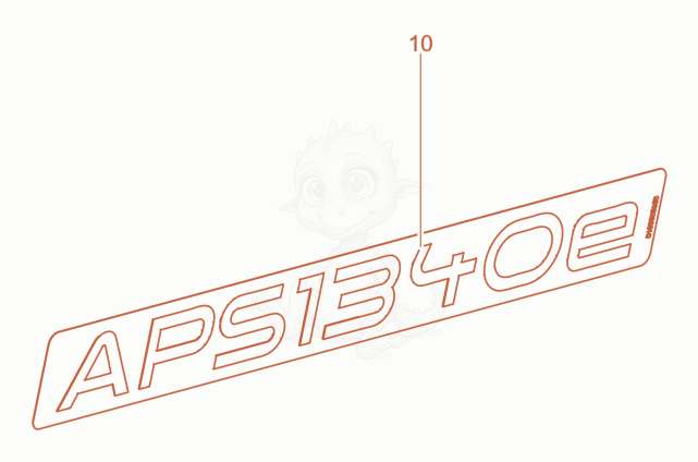 Despiece del Label APS1340 de una máquina Wacker Neuson XPSKMAT, con globos numerados