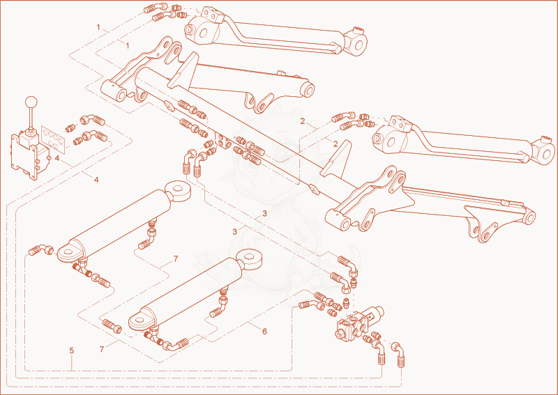 Exploded parts diagram of the BUCKET CYLINDER OPERATION (Option SLE) of a Wacker Neuson 2001, with numbered balloons
