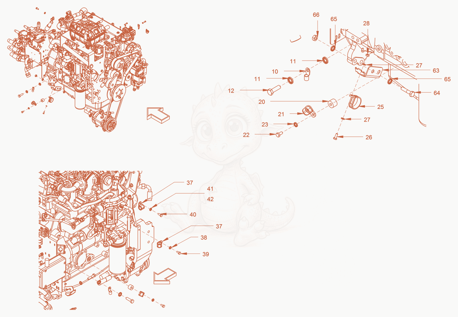 Exploded parts diagram of the electrical system of a Wacker Neuson RC110P, with numbered balloons