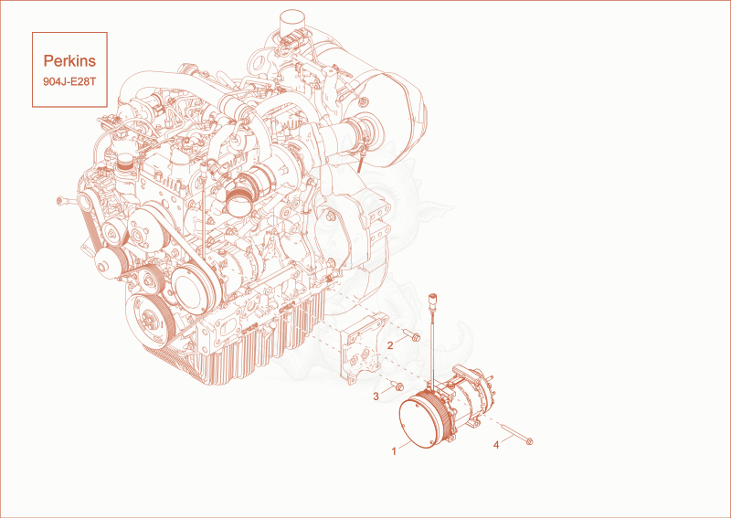 Exploded parts diagram of the ADDITIONAL PARTS AIR-CONDITIONING (OPT.) of a Wacker Neuson ET90, with numbered balloons