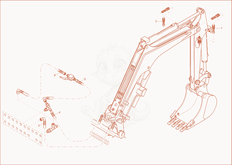 Exploded parts diagram of the AUXILIARY FUNCTION INSTALLATION of a Wacker Neuson 1402RDFORCE, with numbered balloons