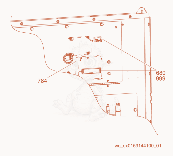 Exploded parts diagram of the LCD Strip Heater of a Wacker Neuson G25, with numbered balloons