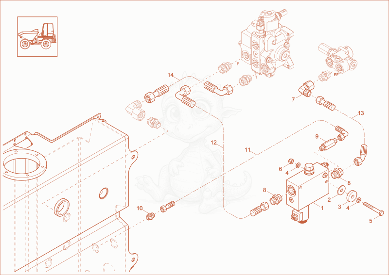 Exploded parts diagram of the VALVE option of a Wacker Neuson DW60-2, with numbered balloons