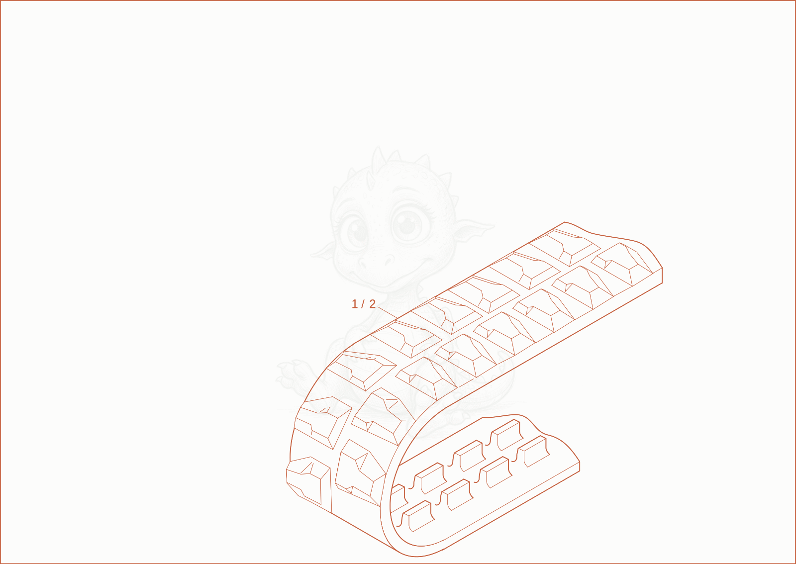 Exploded parts diagram of the RUBBER TRACK of a Wacker Neuson ET90, with numbered balloons