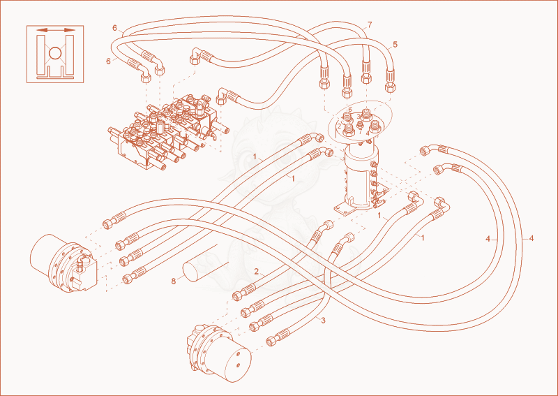 Exploded parts diagram of the TRAVELLING GEARS INSTALLATION (OPTION) of a Wacker Neuson 1703, with numbered balloons