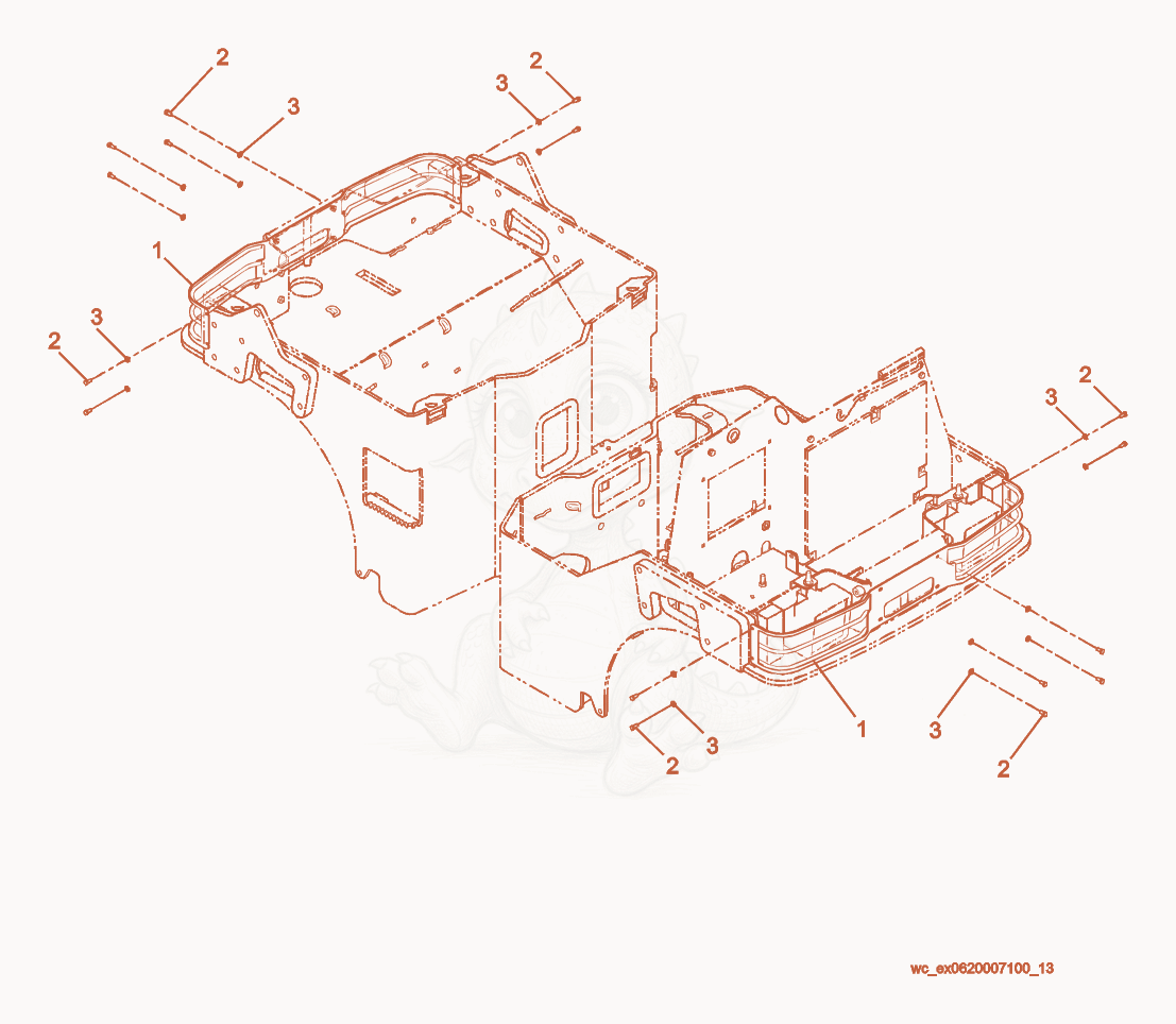 Exploded parts diagram of the Light Guards of a Wacker Neuson RD27-100, with numbered balloons