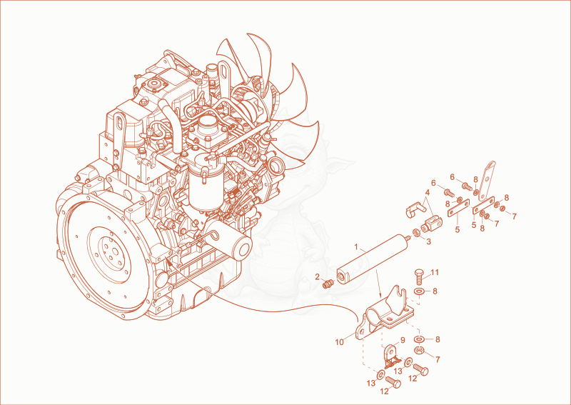 Exploded parts diagram of the SPEED CONTROL of a Wacker Neuson ET35, with numbered balloons