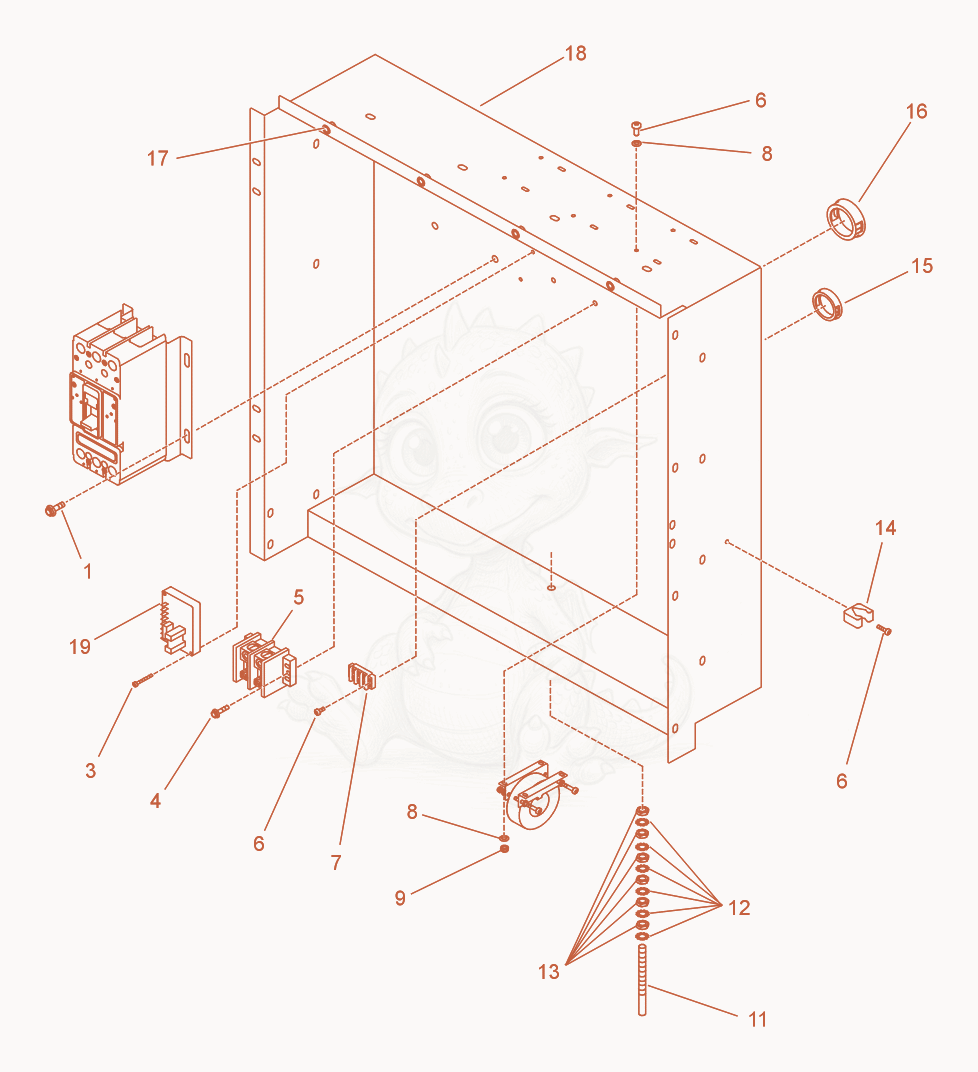 Exploded parts diagram of the Enclosure cpl. of a Wacker Neuson G70, with numbered balloons
