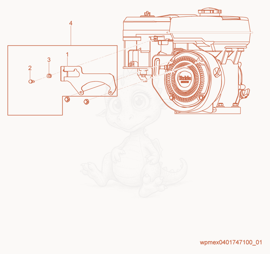 Exploded parts diagram of the Protector Kit of a Wacker Neuson VP60X, with numbered balloons