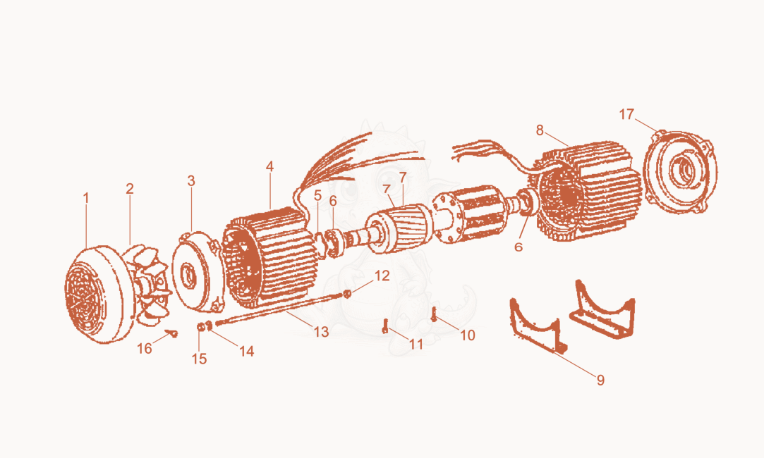 Exploded parts diagram of the Converter cpl. of a Wacker Neuson FU1,5/200W, with numbered balloons
