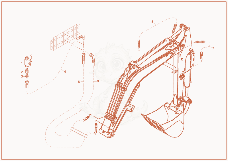 Exploded parts diagram of the AUXILIARY FUNCTION INSTALLATION of a Wacker Neuson 3602RD, with numbered balloons