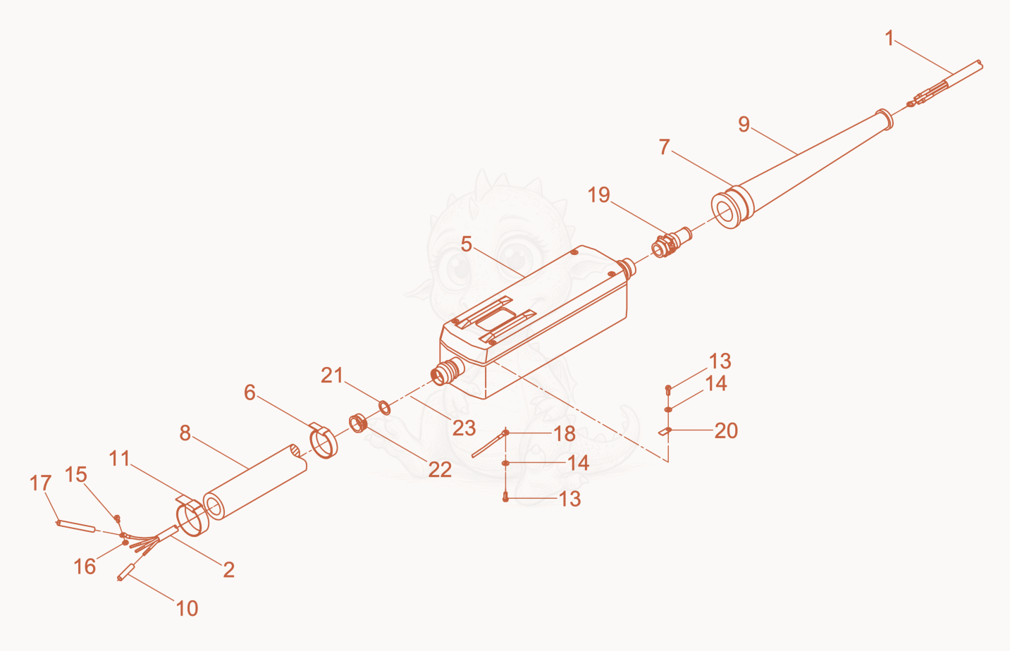 Exploded parts diagram of the Hose Connection cpl of a Wacker Neuson IRFUN38/1158M, with numbered balloons
