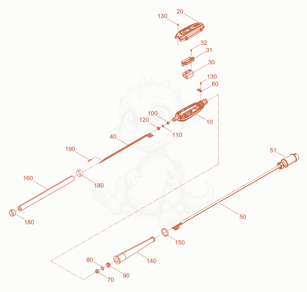 Exploded parts diagram of the Hose Connection cpl. of a Wacker Neuson IREN38/042/5, with numbered balloons