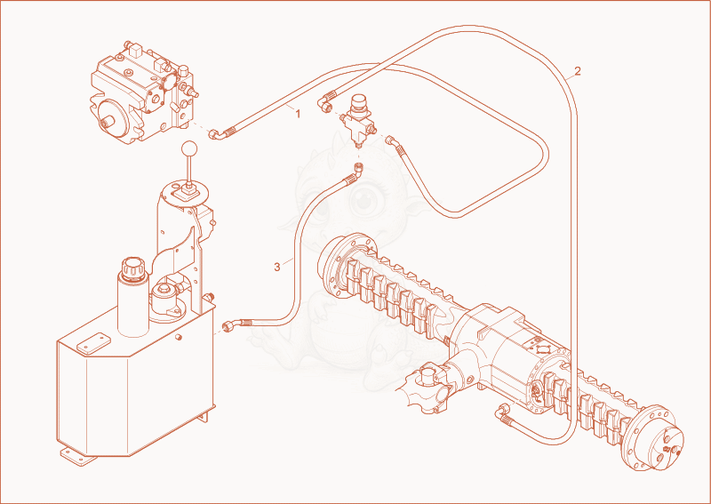 Exploded parts diagram of the LOCK VALVE INSTALLATION of a Wacker Neuson 3501AB, with numbered balloons