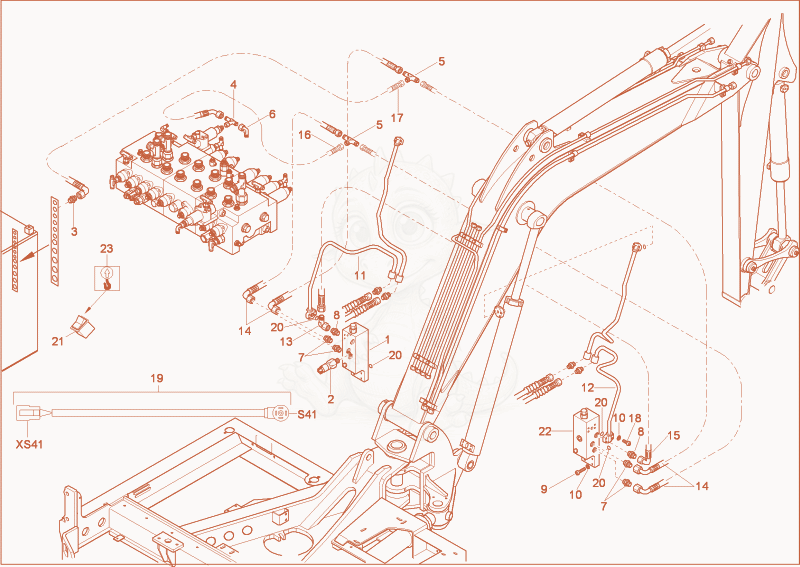 Exploded parts diagram of the stalling load warning g of a Wacker Neuson 12002RD, with numbered balloons
