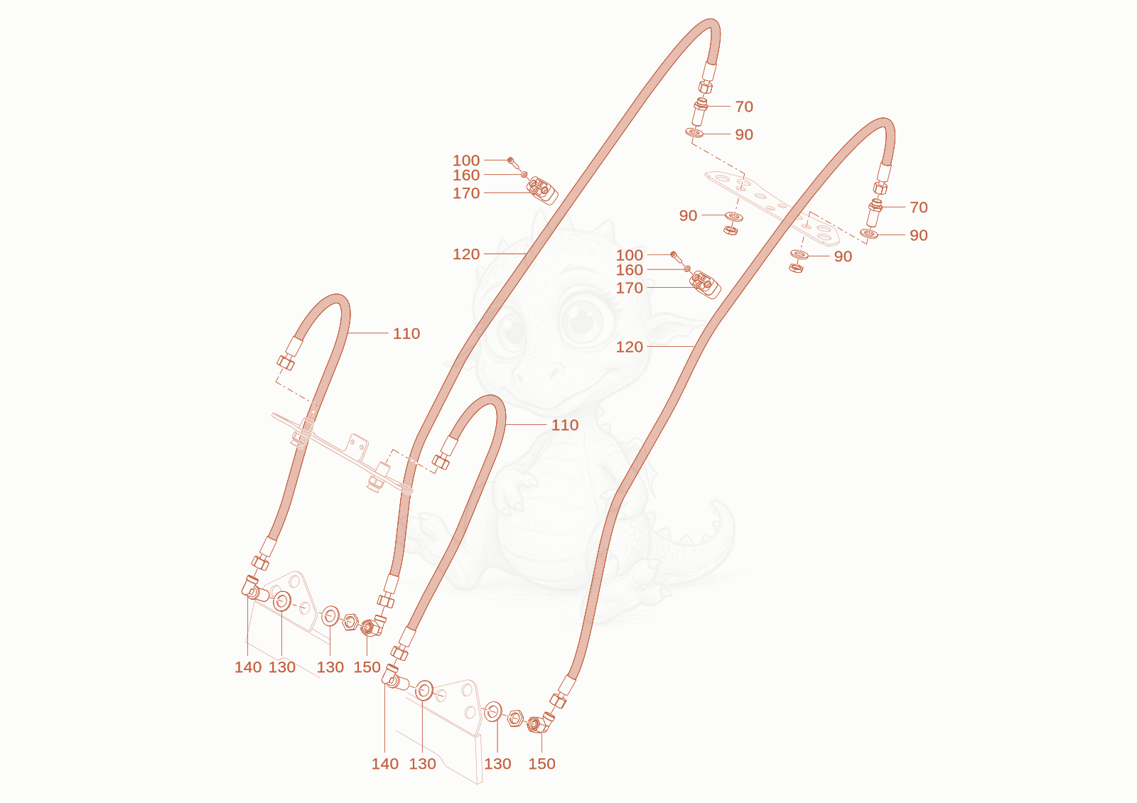 Exploded parts diagram of the suppl. Control circuit of a Wacker Neuson WL20E(A09-01), with numbered balloons