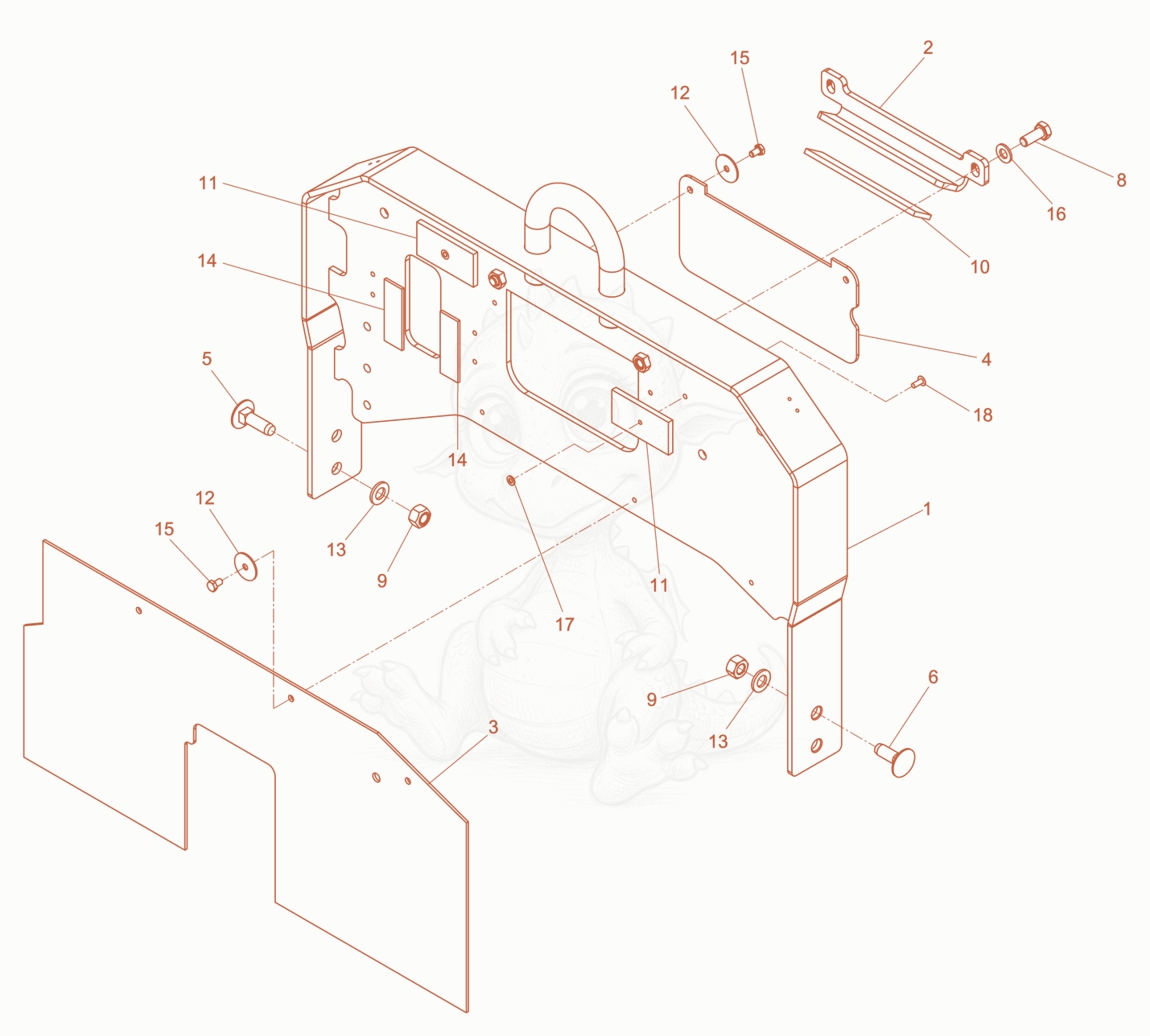 Exploded parts diagram of the Jack ring cpl. of a Wacker Neuson RD7AFHRC, with numbered balloons