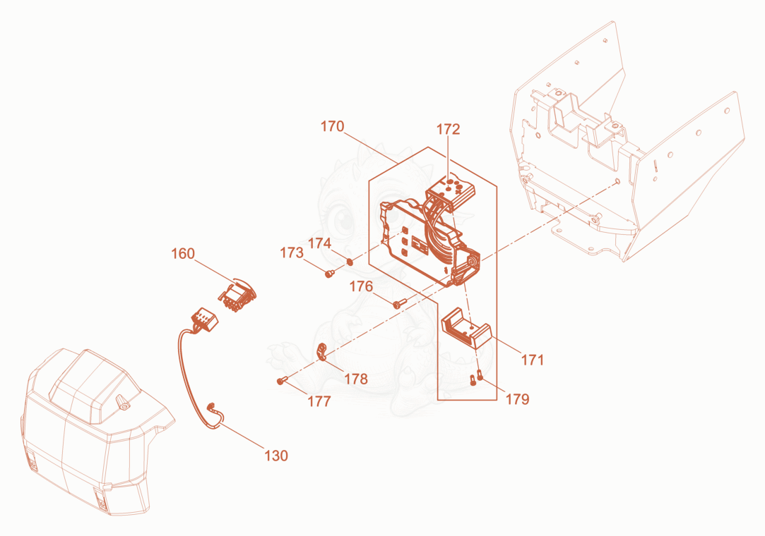 Exploded parts diagram of the Converter of a Wacker Neuson ARS90E, with numbered balloons