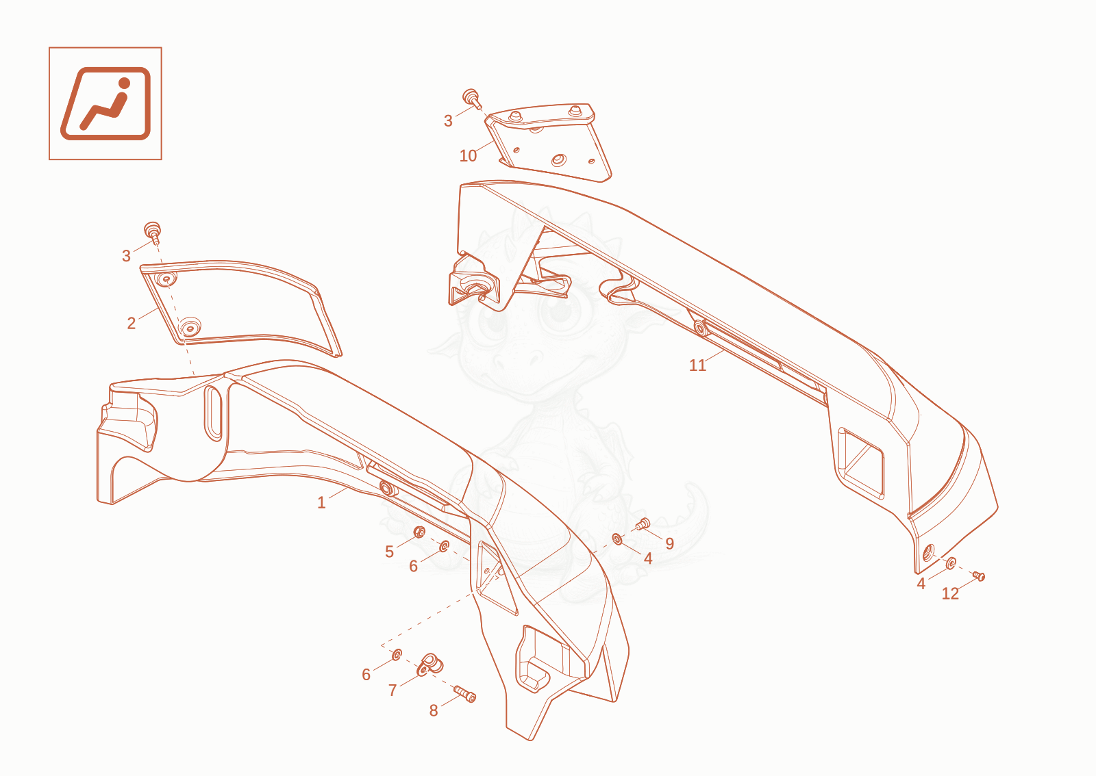 Exploded parts diagram of the COVERING (Option) of a Wacker Neuson DV90-2, with numbered balloons