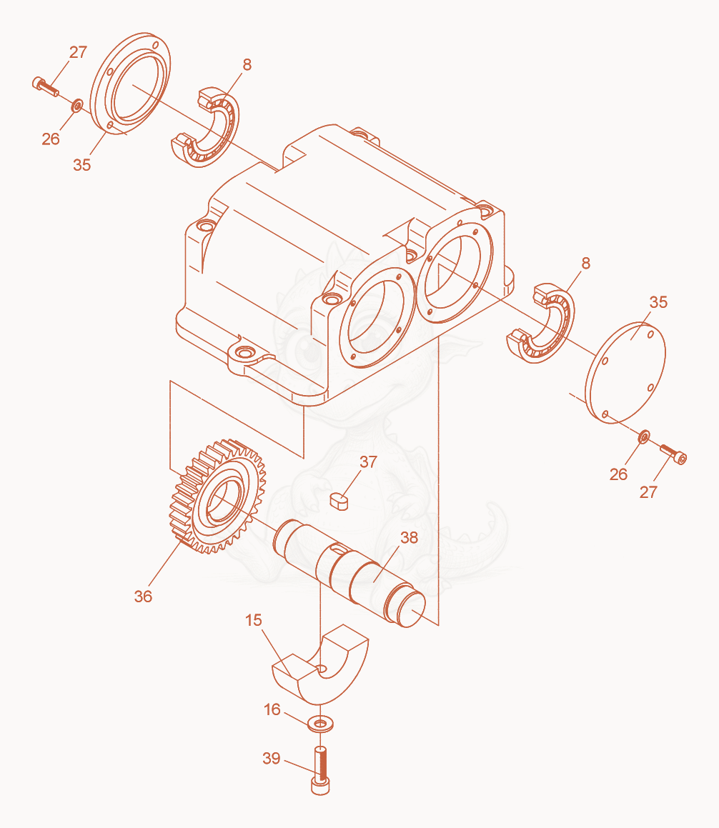Exploded parts diagram of the Exciter cpl. of a Wacker Neuson DPU2440F, with numbered balloons