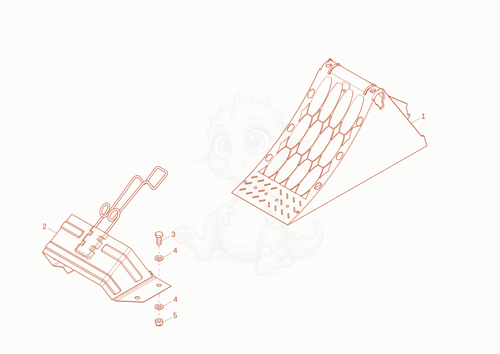 Exploded parts diagram of the BLOCK of a Wacker Neuson DV45, with numbered balloons