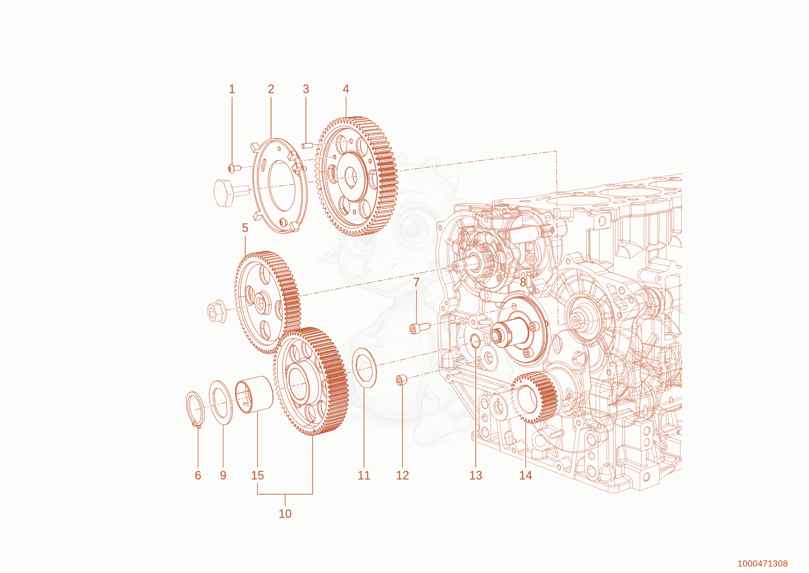 Exploded parts diagram of the CONTROL of a Wacker Neuson TH627(418-22), with numbered balloons