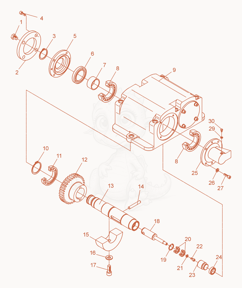 Exploded parts diagram of the Exciter cpl. of a Wacker Neuson DPU2870, with numbered balloons