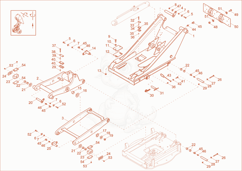Exploded parts diagram of the CONSOLE (OPTION) of a Wacker Neuson DW20, with numbered balloons