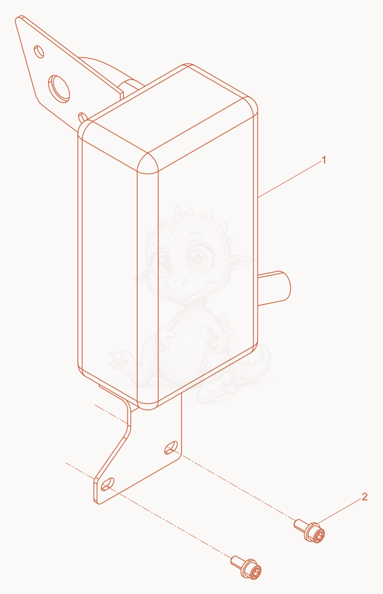 Exploded parts diagram of the Muffler cpl. of a Wacker Neuson DS70Y13INLRC, with numbered balloons