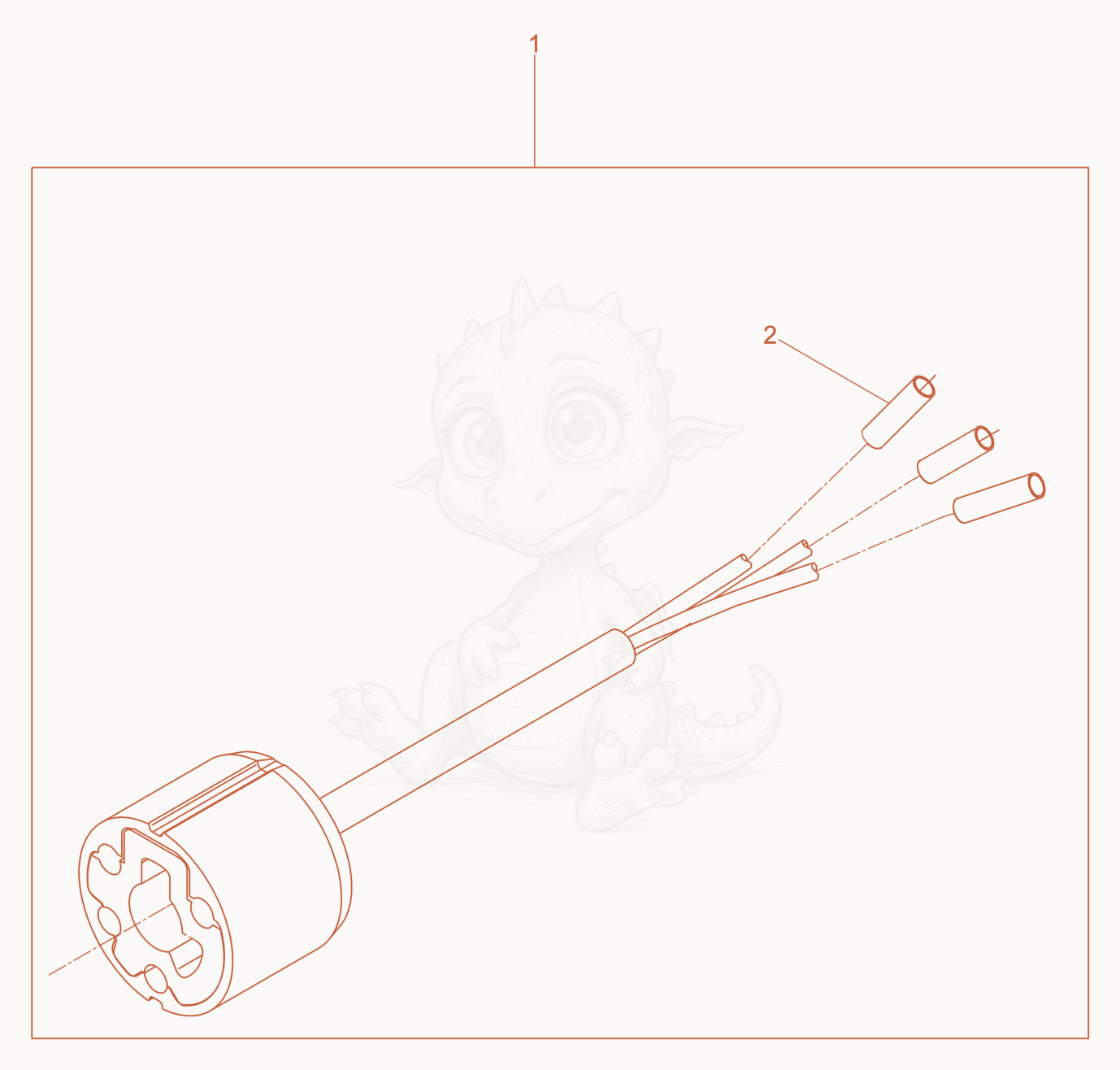 Exploded parts diagram of the Kit-rebuild Electric connection of a Wacker Neuson IREN388MGV, with numbered balloons
