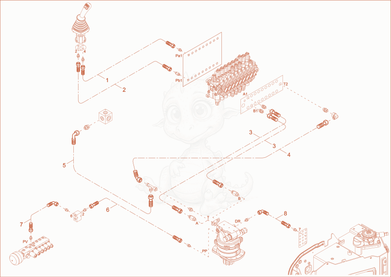 Exploded parts diagram of the TURNTABLE DRIVE UNIT INSTALLATION of a Wacker Neuson ET42, with numbered balloons