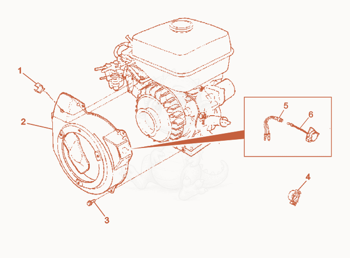 Exploded parts diagram of the Blower Housing of a Wacker Neuson RSS800A, with numbered balloons