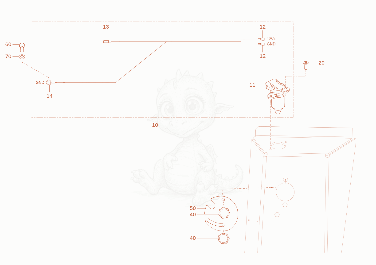 Exploded parts diagram of the socket of a Wacker Neuson WL250(A02-01), with numbered balloons