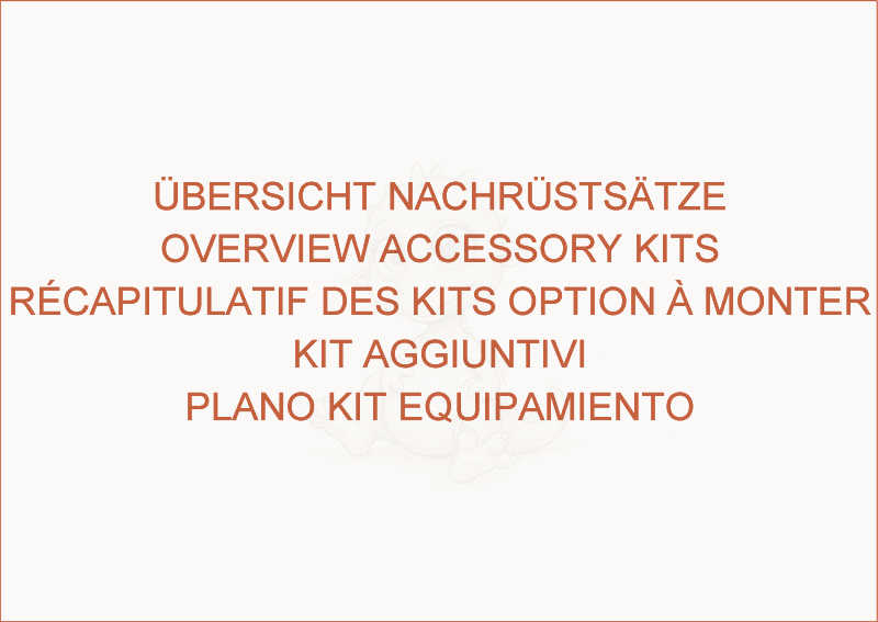 Exploded parts diagram of the overview accessory kits of a Wacker Neuson 8003, with numbered balloons