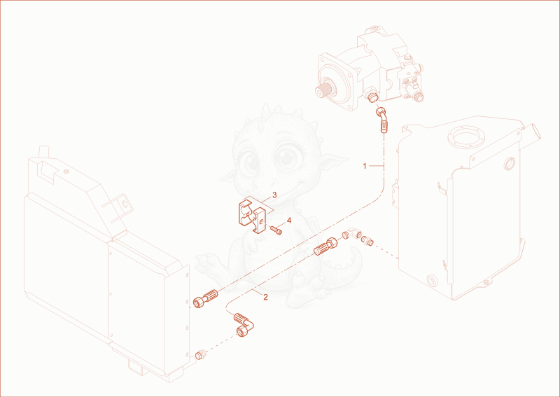 Exploded parts diagram of the COOLER INSTALLATION of a Wacker Neuson DV60, with numbered balloons