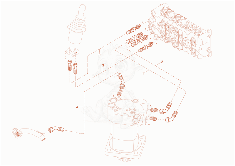 Exploded parts diagram of the TURNTABLE DRIVE UNIT INSTALLATION of a Wacker Neuson ET16, with numbered balloons